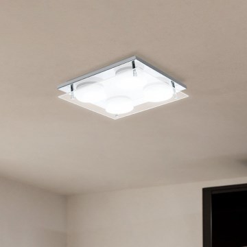 Eglo 75329 - LED taklampa ABIOLA 4xLED/6W/230V blank krom