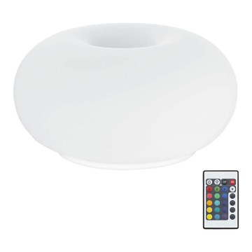 Eglo 75355 - LED RGB Dimbar bordslampa OPTICA-C 2xE27/7,5W/230V Ø 28 cm + fjärrkontroll