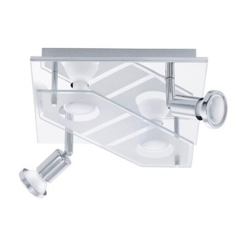 Eglo 75379 - LED RGBW Dimbar spotlight CABO-C 4xGU10/4W/230V med fjärrkontroll