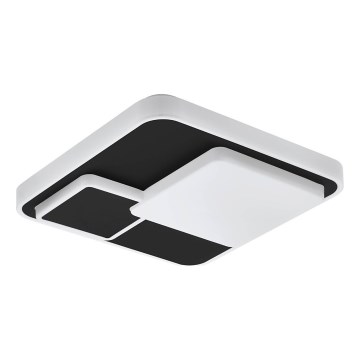 Eglo 75667 - LED taklampa LEPRESO LED/19,5W/230V 38,5x38,5 cm svart