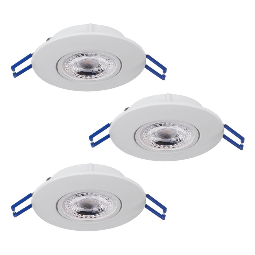 Eglo 75763 - KIT 3x LED infälld belysning ZUJAR LED/3,4W/230V vit