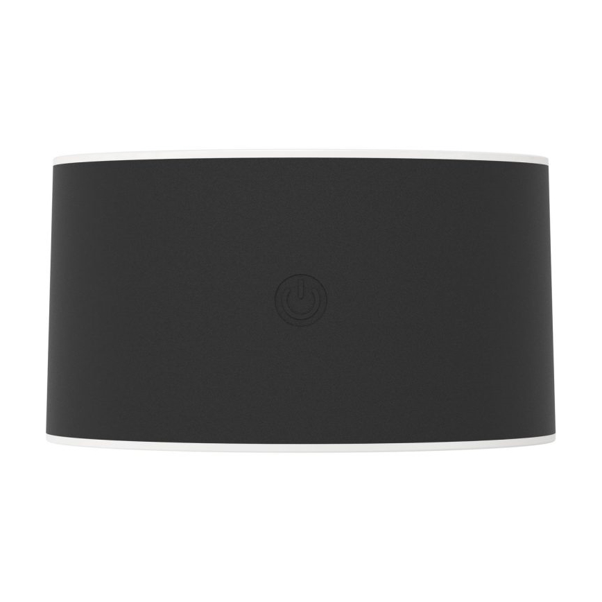 Eglo - Dimbar, uppladdningsbar, touchstyrd utomhusvägglampa LED/5W/5V 2000 mAh 3000/4000/6500K IP44 svart