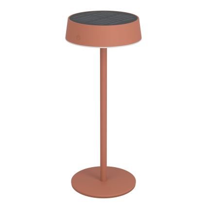 Eglo - Dimbar LED solcellsdriven uppladdningsbar beröringsstyrd bordslampa LED/3W/5V 3000-6000K 1800 mAh IP44 orange