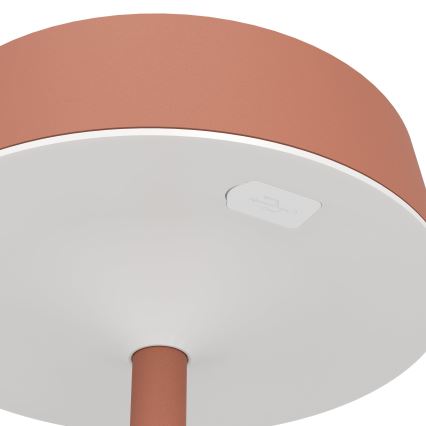 Eglo - Dimbar LED solcellsdriven uppladdningsbar beröringsstyrd bordslampa LED/3W/5V 3000-6000K 1800 mAh IP44 orange