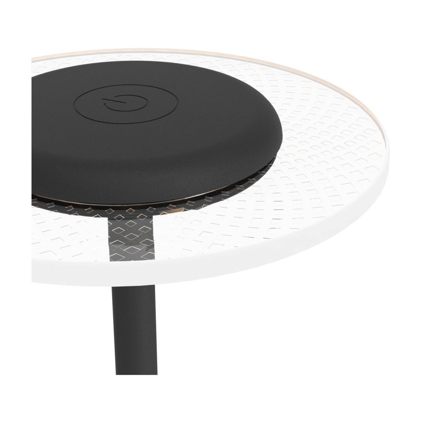 Eglo - LED RGBW dimbar, uppladdningsbar, beröringsstyrd bordslampa, LED/5V 2000 mAh, svart