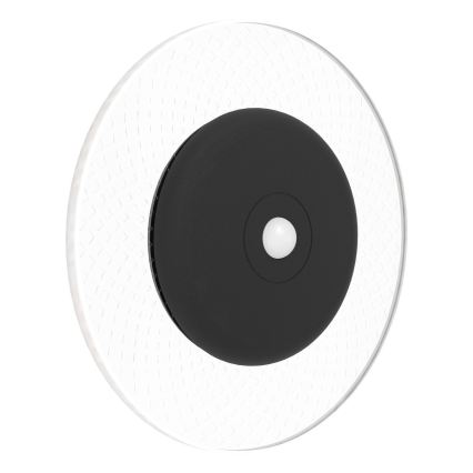 Eglo - LED RGBW dimbar uppladdningsbar vägglampa med rörelse- och skymningssensor LED/5V 2000 mAh svart + fjärrkontroll