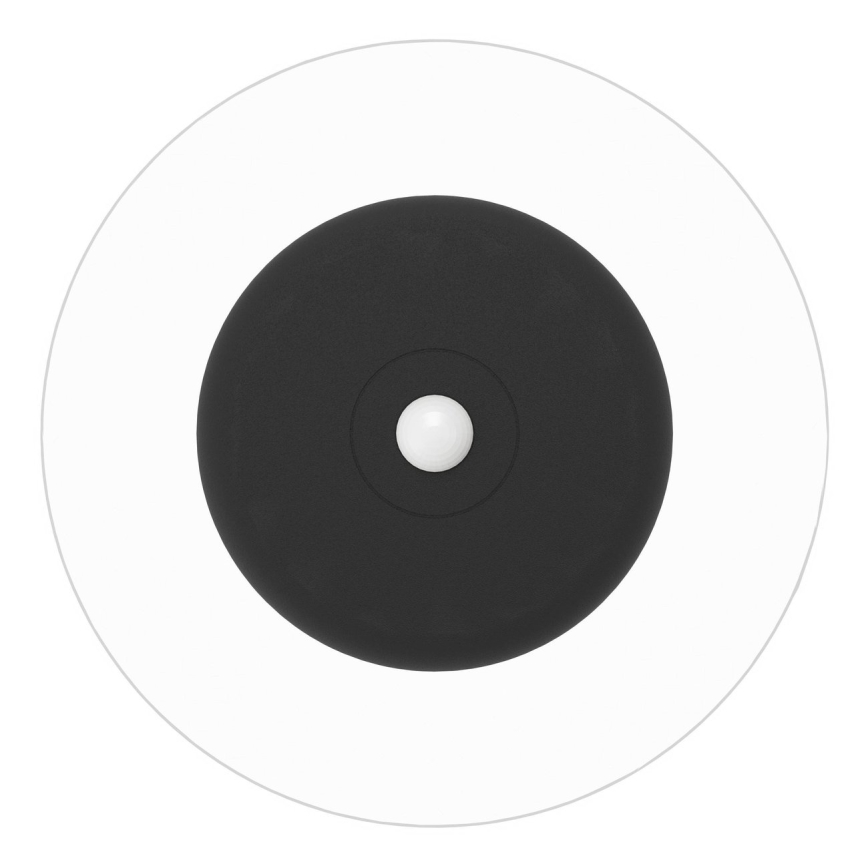 Eglo - LED RGBW dimbar uppladdningsbar vägglampa med rörelse- och skymningssensor LED/5V 2000 mAh svart + fjärrkontroll