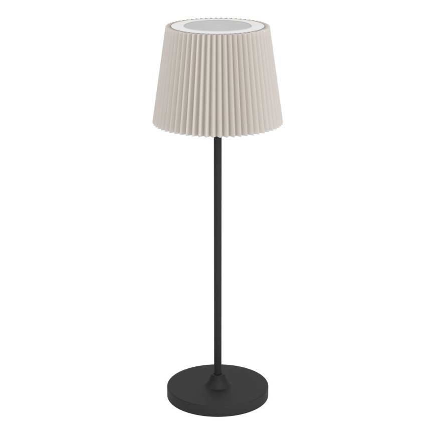 Eglo - dimbar, beröringsstyrd, uppladdningsbar LED-bordslampa LED/3,8W/5V 2400/3000/4000K 2000 mAh svart/krämfärgad