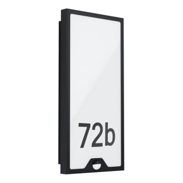 Eglo 780421 - LED-husskylt med sensor CASAZZA LED/16W/230V IP44