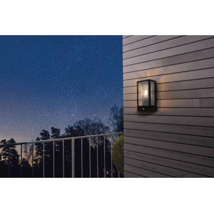 Eglo 780422 - Utomhus vägglampa med sensor ALGECIRAS 1xE27/60W/230V IP44