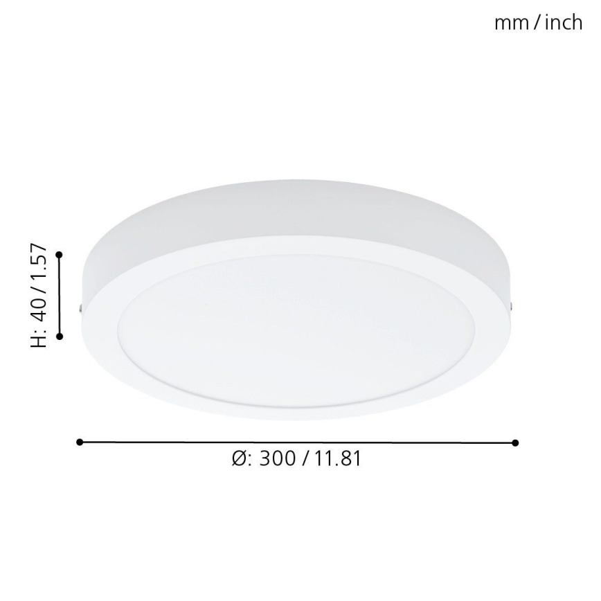 Eglo 78203 - LED-taklampa FUEVA LED/22W/230V Ø 30 cm