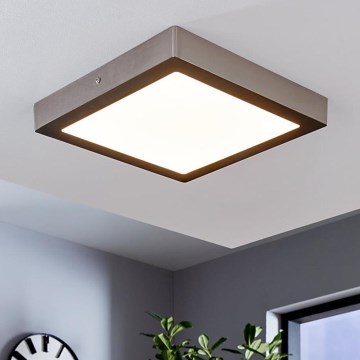 Eglo 78218 - LED taklampa FUEVA LED/22W/230V 30x30 cm matt krom