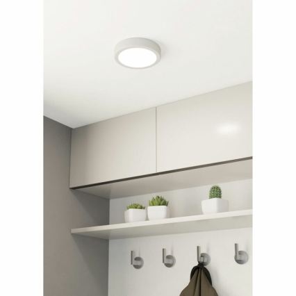 Eglo 78667 - LED-taklampa FUEVA LED/11W/230V Ø 16 cm vit