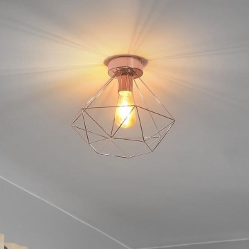 Eglo 79256 - Taklampa BYRON 1xE27/60W/230V, koppar