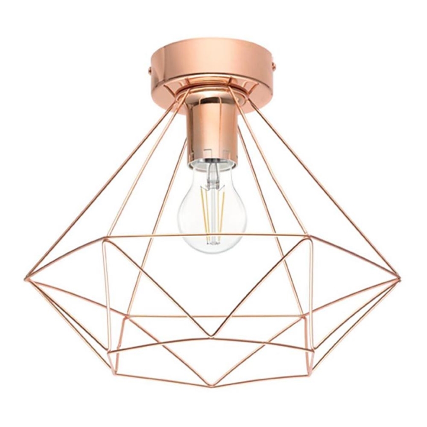 Eglo 79256 - Taklampa BYRON 1xE27/60W/230V, koppar