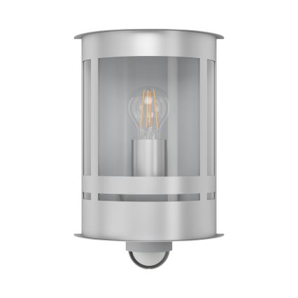 Eglo 79286 - Utomhusvägglampa med skymnings- och rörelsesensor TRIBANO 1xE27/60W/230V IP44