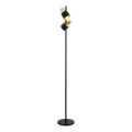 Eglo 79376 - Golvlampa FIUMARA 2xE27/60W/230V svart/guld