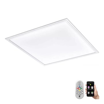 Eglo 79467 - LED Dimbar taklampa POZZALLO LED/21W/230V 2700-6500K 45x45 cm vit + fjärrkontroll