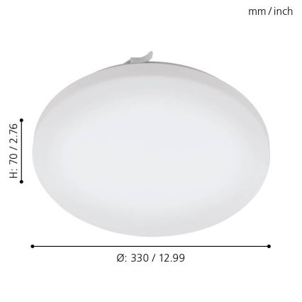 Eglo 79523 - LED taklampa för badrum TUSCOLA LED/14,6W/230V IP44