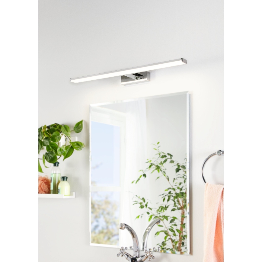 Eglo 79533 - Badrumsspegel med LED-belysning SARNOR LED/11W/230V 60 cm IP44 skinande krom