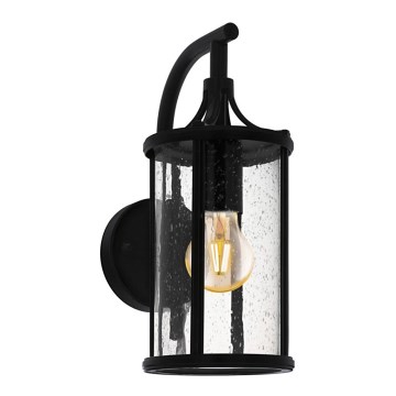 Eglo 79572 - Vägglampa för utomhusbruk SANTA FLAVIA 1xE27/60W/230V IP44 svart