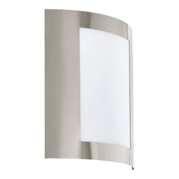 Eglo 79592 - Vägglampa för utomhusbruk FIDELIDAD 1xE27/60W/230V IP44 matt krom