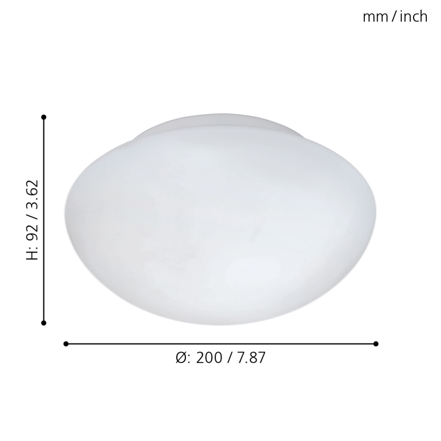 Eglo - Taklampa 1xE27/60W/230V