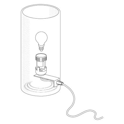 Eglo - Bordslampa 1xE14/60W/230V