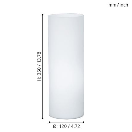 Eglo - Bordslampa 1xE27/60W/230V