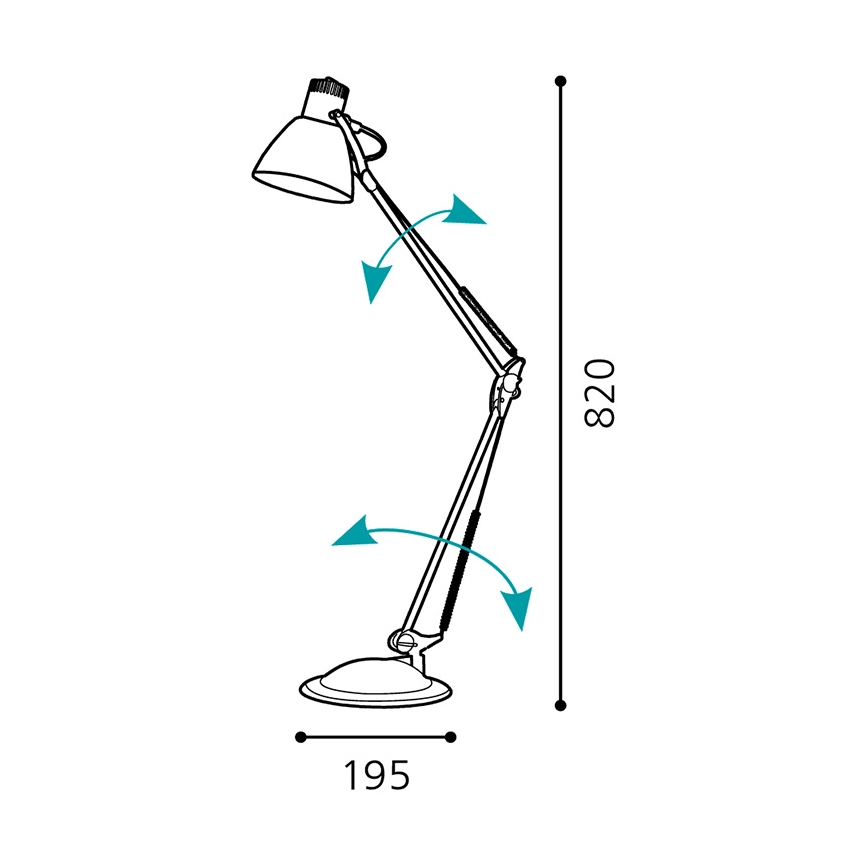 Eglo 82939 - Bordslampa TIME 1xE27/60W/230V