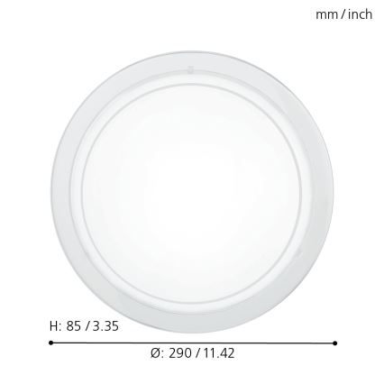 Eglo - Taklampa 1xE27/60W/230V