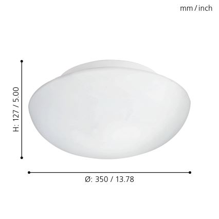 Eglo - Taklampa 2xE27/60W/230V