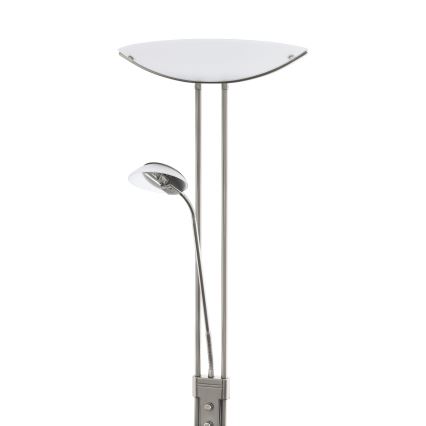 EGLO - Dimmbar golvlampa BAYA 1xR7s/230W+1xG9/33W mattkrom