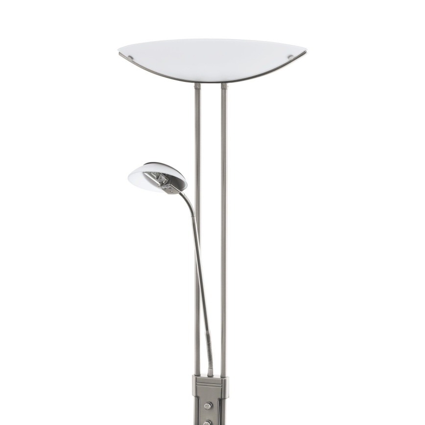 EGLO - Dimmbar golvlampa BAYA 1xR7s/230W+1xG9/33W mattkrom
