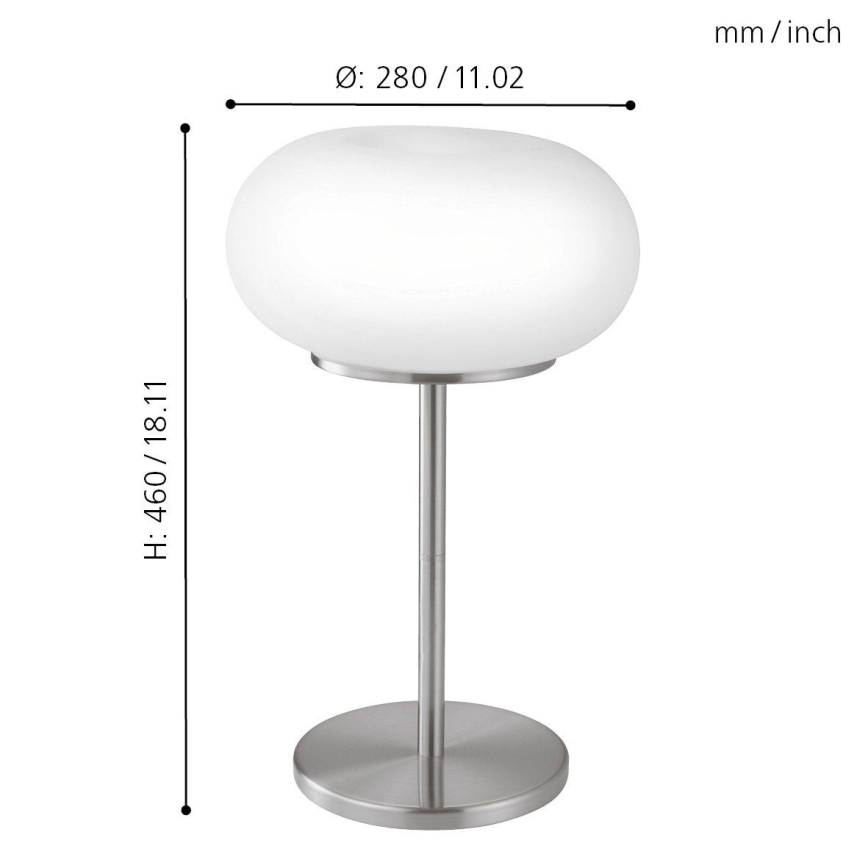 EGLO - Bordslampa OPTICA 2xE27/60W diameter 28 cm