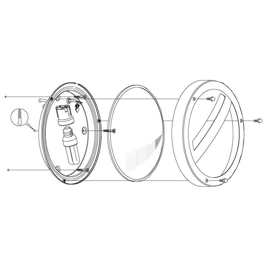 Eglo 88119 - Utomhusvägglampa SEVILLA 1xE27/15W/230V IP44