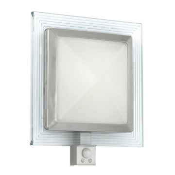 EGLO 88163 - Utomhusvägglampa med sensor PALI 1xE27/15W + LED/1,28W IP44