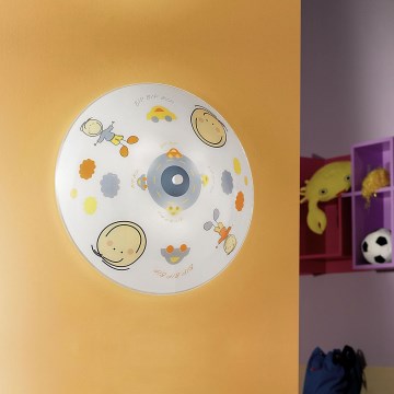 EGLO 88972 - Taklampa för barn JUNIOR 2 2xE27/60W, färgglad
