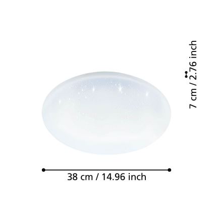 Eglo - LED dimbar taklampa LED/19,2W/230V 2700-6500K ZigBee