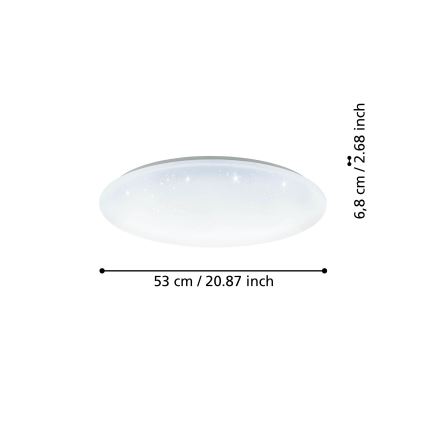 Eglo - LED Dimbart takarmatur LED/44,8W/230V 2700-6500K ZigBee