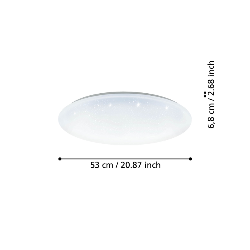 Eglo - LED Dimbart takarmatur LED/44,8W/230V 2700-6500K ZigBee