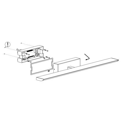 Eglo - LED RGBW dimbar badrumsspegelbelysning 21,5W/230V IP44 ZigBee
