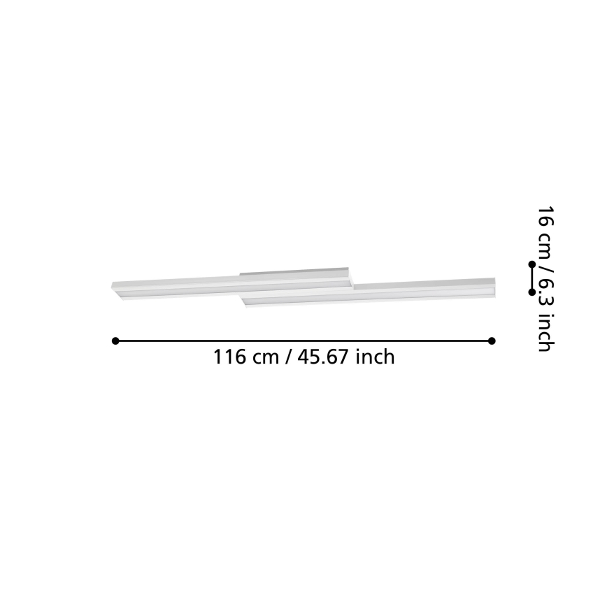 Eglo - LED RGBW Dimbart takarmatur i tak med LED/20,4W/230V ZigBee