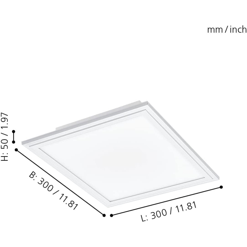Eglo - LED dimbar taklampa LED/15,3W/230V vit ZigBee
