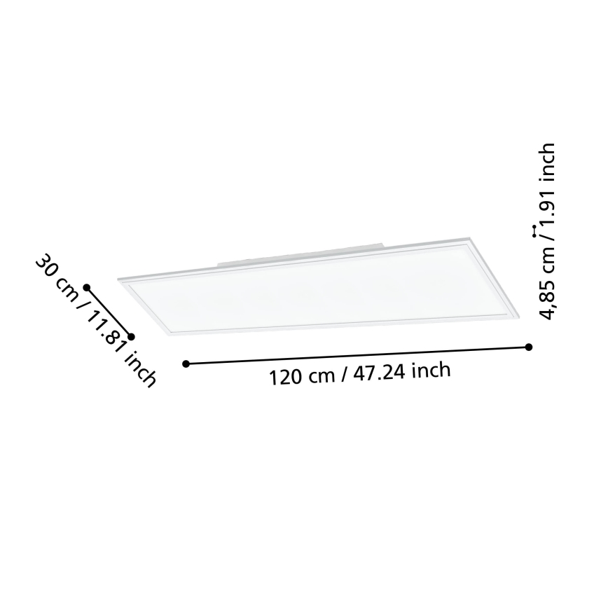 Eglo - LED dimbar taklampa LED/33,5W/230V vit ZigBee