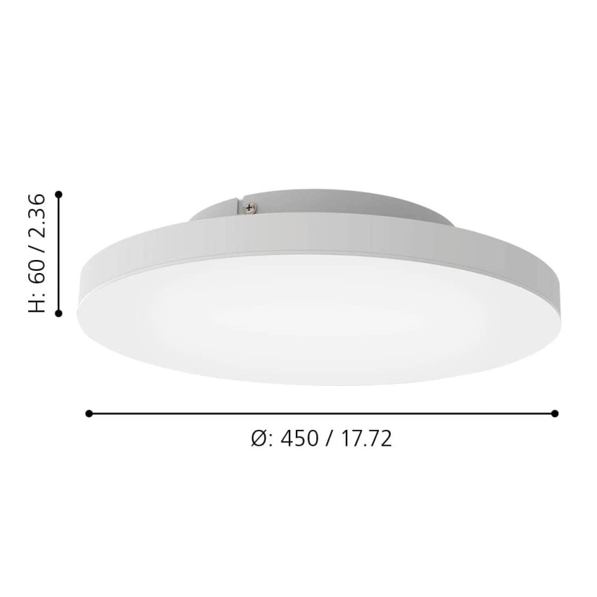 Eglo - LED RGBW Dimbart takarmatur i tak med LED/22,4W/230V ZigBee