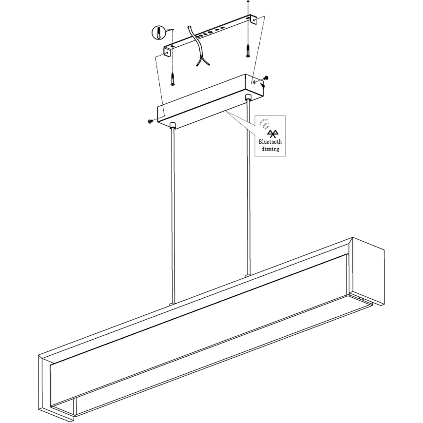 Eglo - LED RGBW Dimbart taklampa LED/33,6W/230V ZigBee