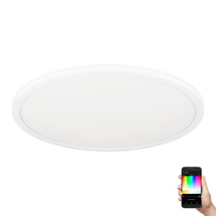 Eglo - LED RGBW Dimbart takarmatur i tak 16,5W/230V vit ZigBee