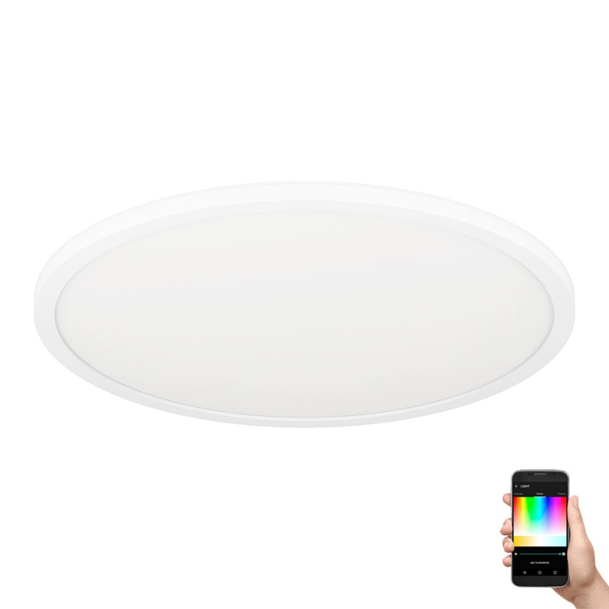 Eglo - LED RGBW Dimbart takarmatur i tak 16,5W/230V vit ZigBee