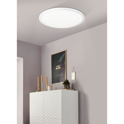 Eglo - LED RGBW Dimbart takarmatur i tak 16,5W/230V vit ZigBee